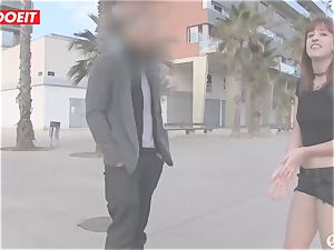 successful dude gets picked up on the street to smash pornographic star